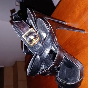 Steve Madden Maggical Black Heels 8.5 M